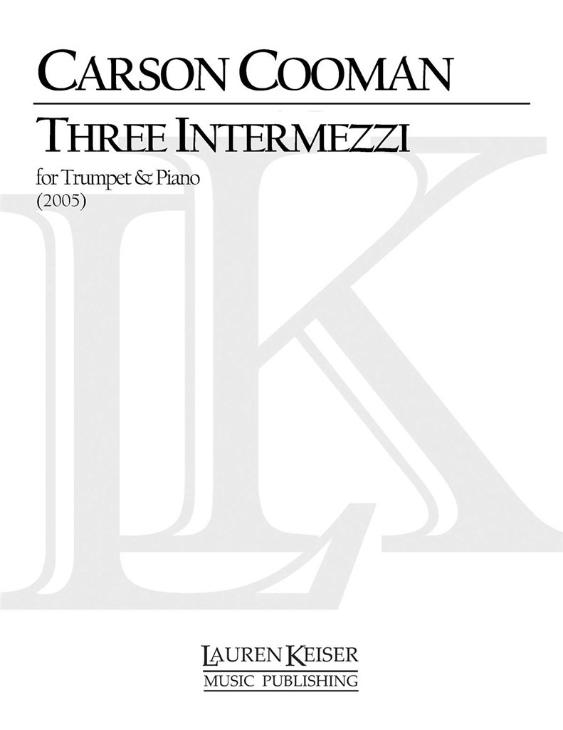 Three Intermezzi for Trumpet and Piano