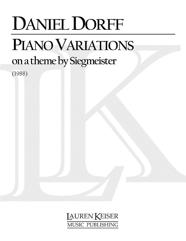 Piano Variations on a Theme by Siegmeister