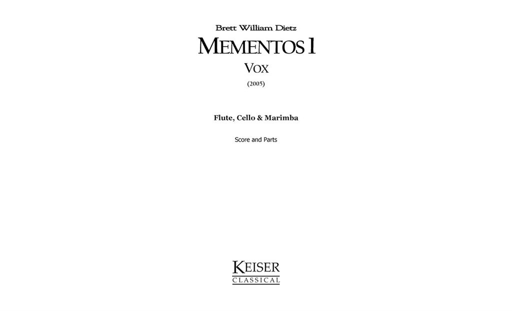 Mementos 1: Vox