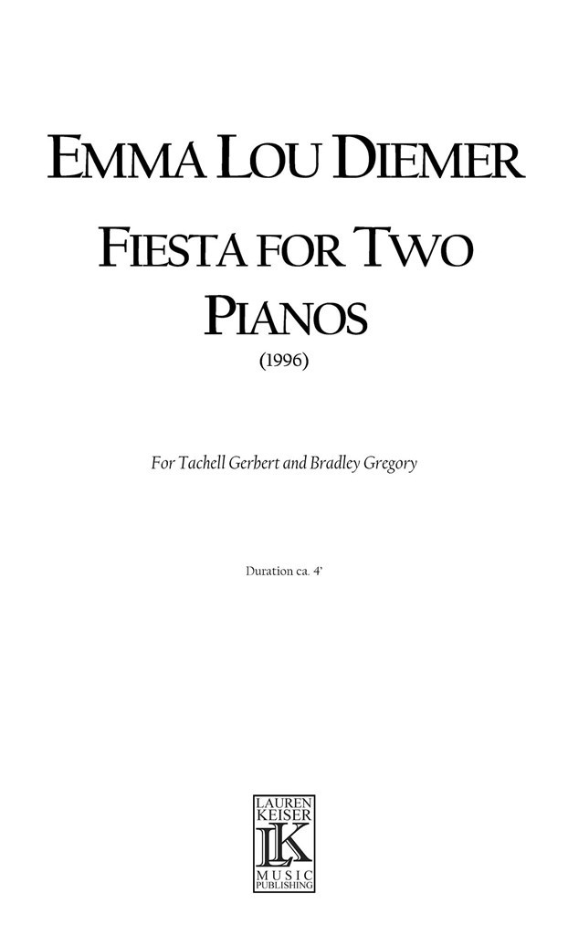 Fiesta for Two Pianos