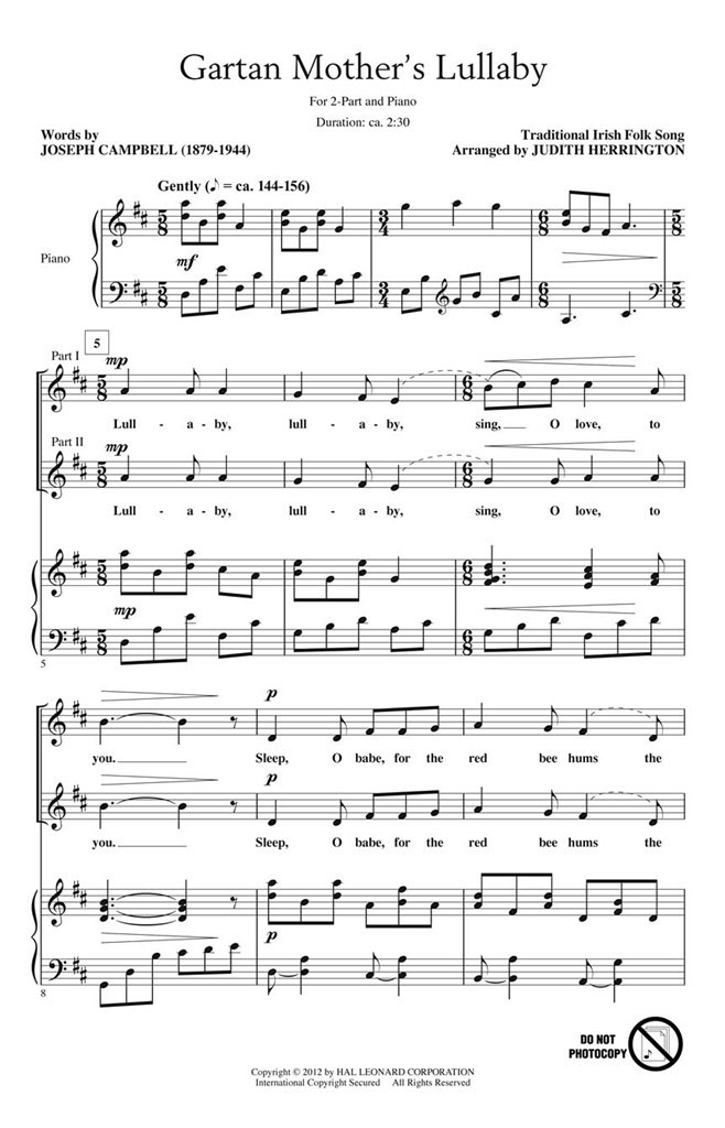 Gartan Mother's Lullaby