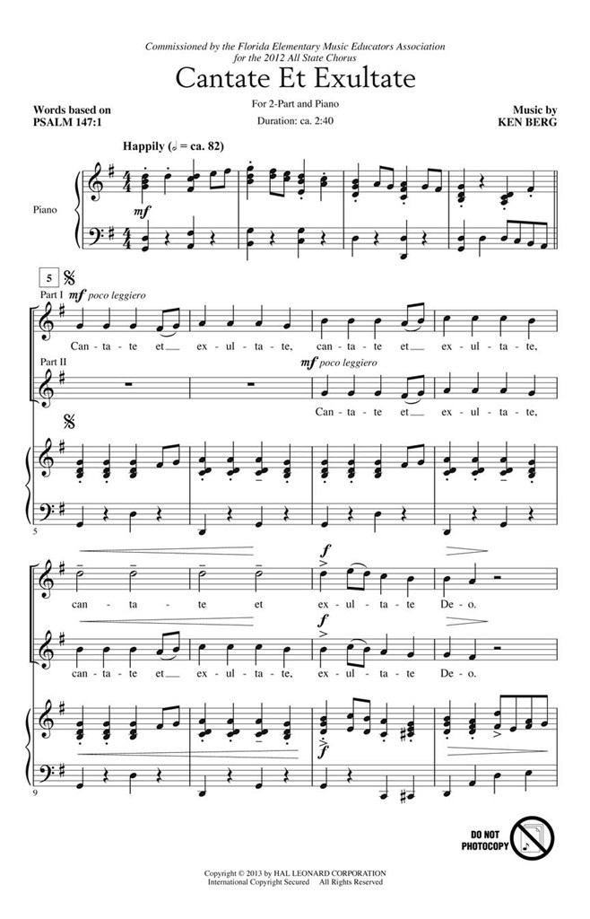 Cantate et Exultate