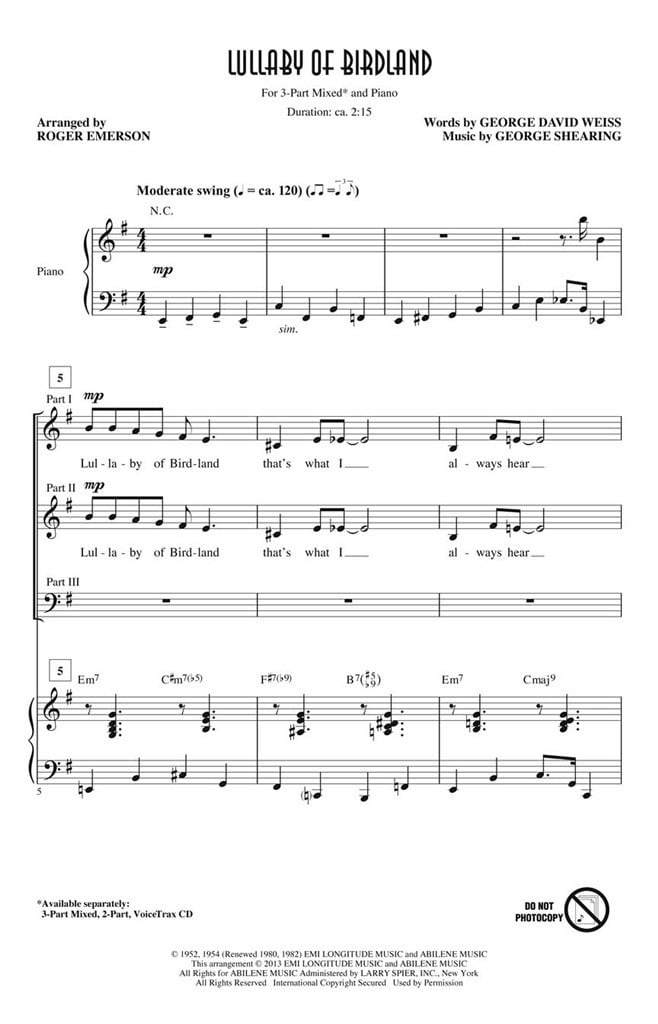Lullaby of Birdland
