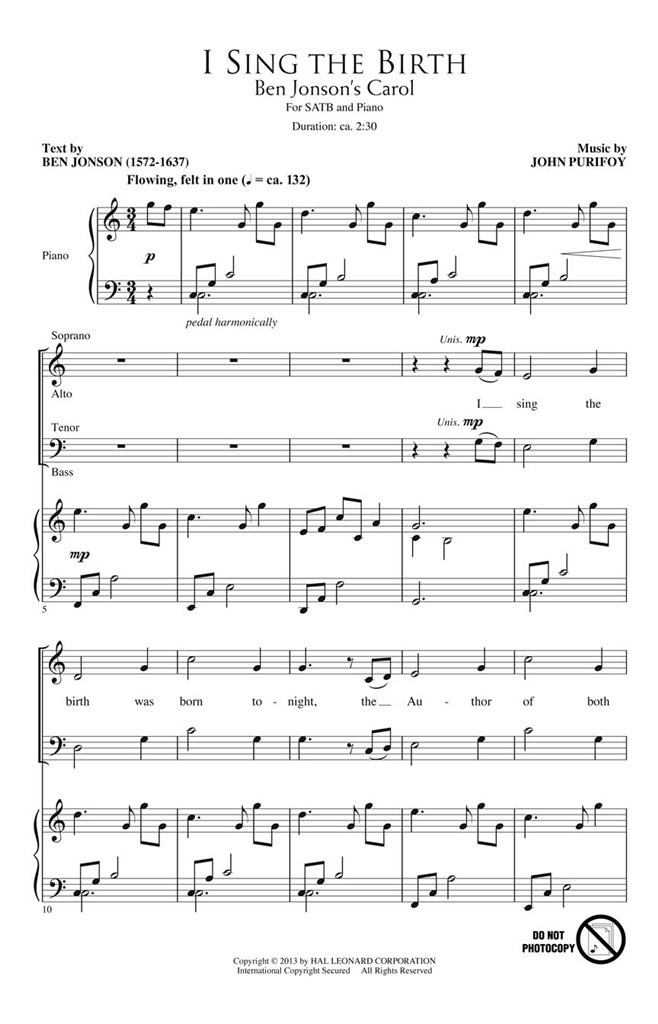 I Sing the Birth