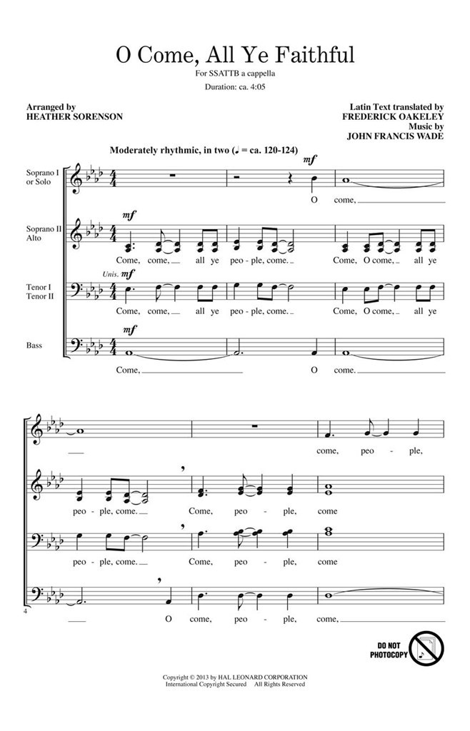 O Come, All Ye Faithful