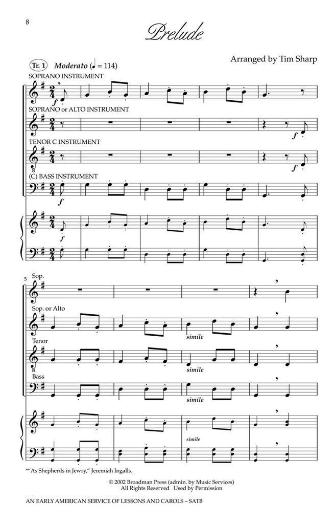 An Early American Service of Lessons and Carols