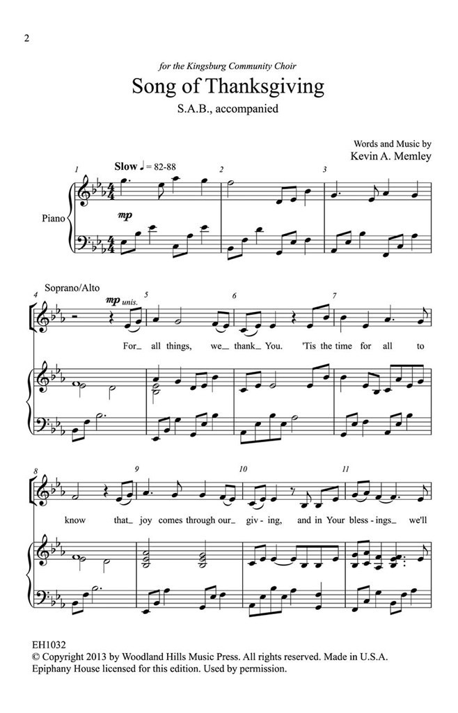 Song of Thanksgiving