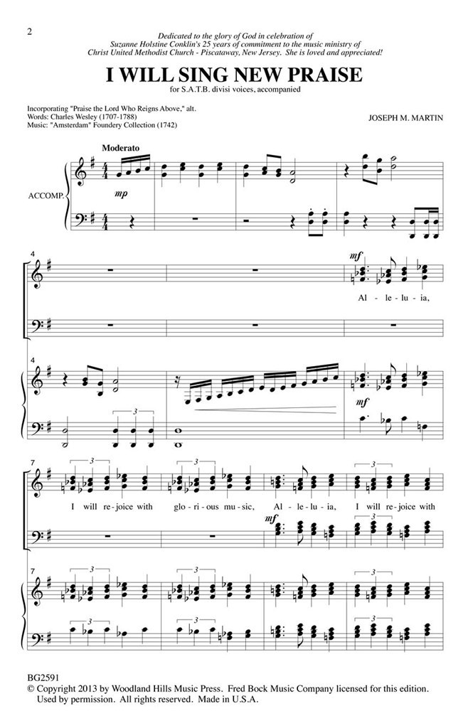 I Will Sing New Praise