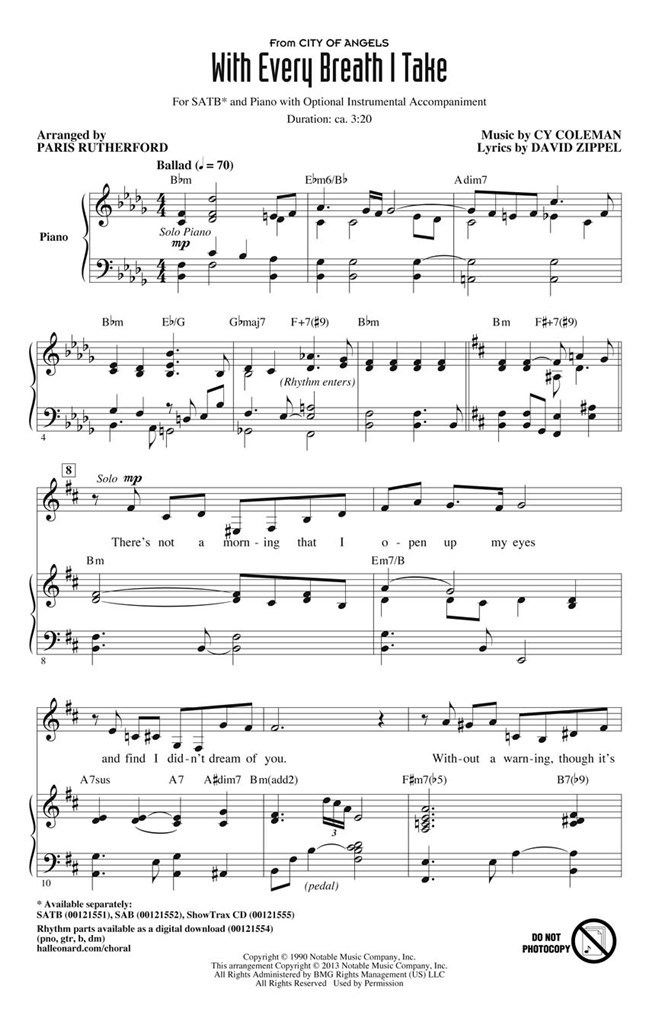 With Every Breath I Take (from City of Angels)
