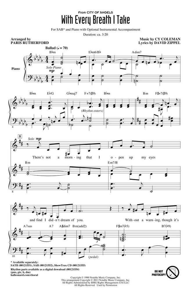 With Every Breath I Take (from City of Angels)