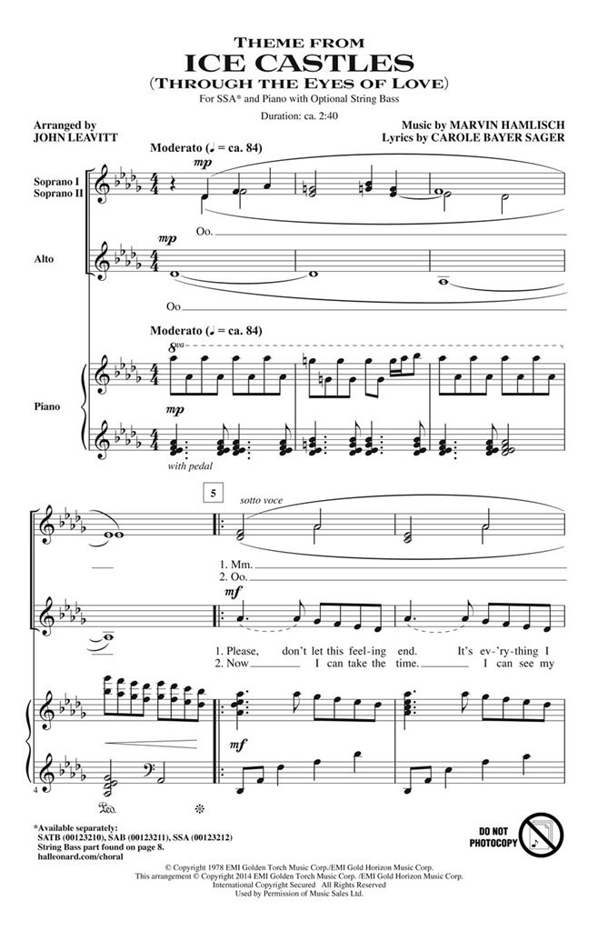 Theme from Ice Castles (Through the Eyes of Love)