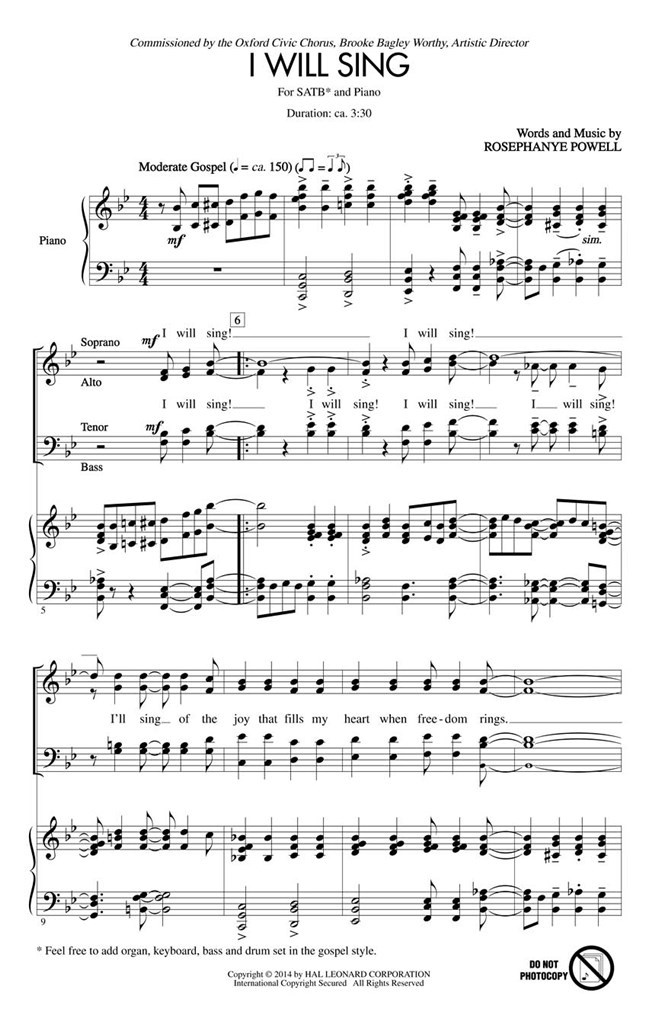 I Will Sing