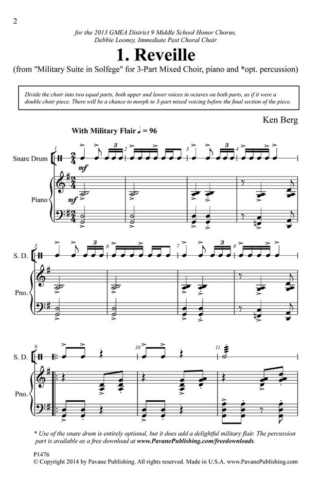 Reveille (From Solfege Suite 4-The Military Suite)