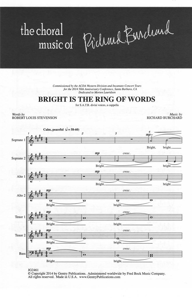 Bright Is the Ring of Words
