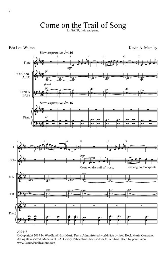 Come on the Trail of Song
