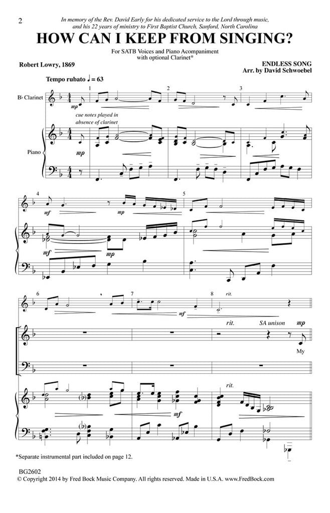 How Can I Keep From Singing