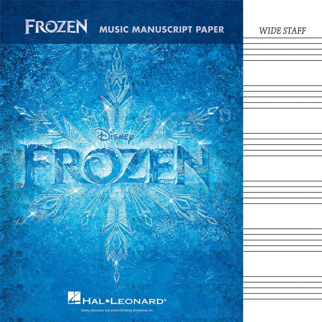 Frozen: Music Manuscript Paper (Wide-Staff)