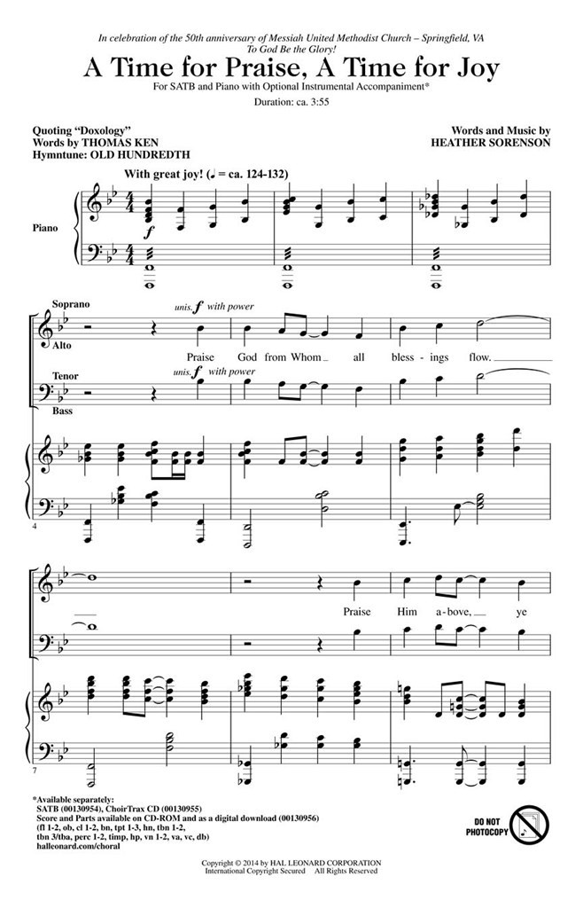 A Time for Praise, A Time for Joy
