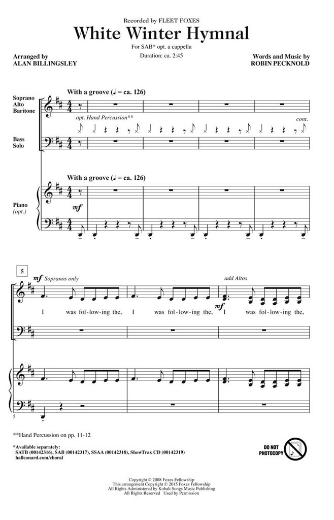 White Winter Hymnal