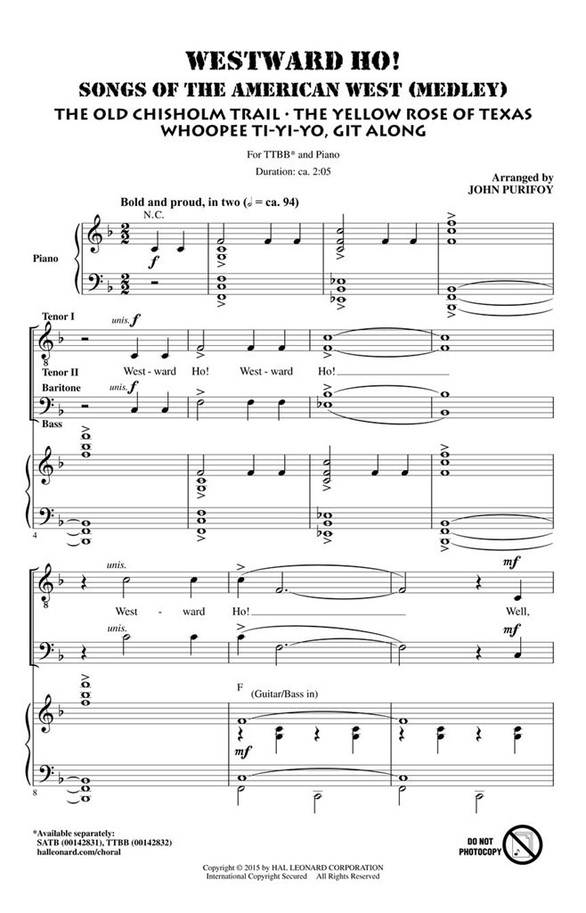 Westward Ho! Songs of the American West