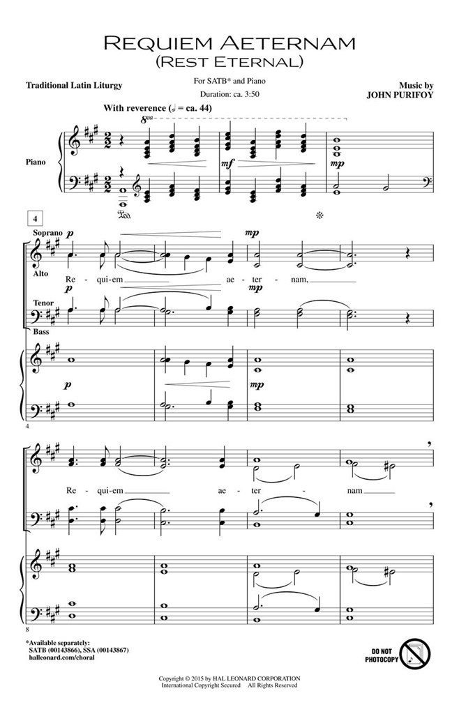 Requiem Aeternam (Rest Eternal)