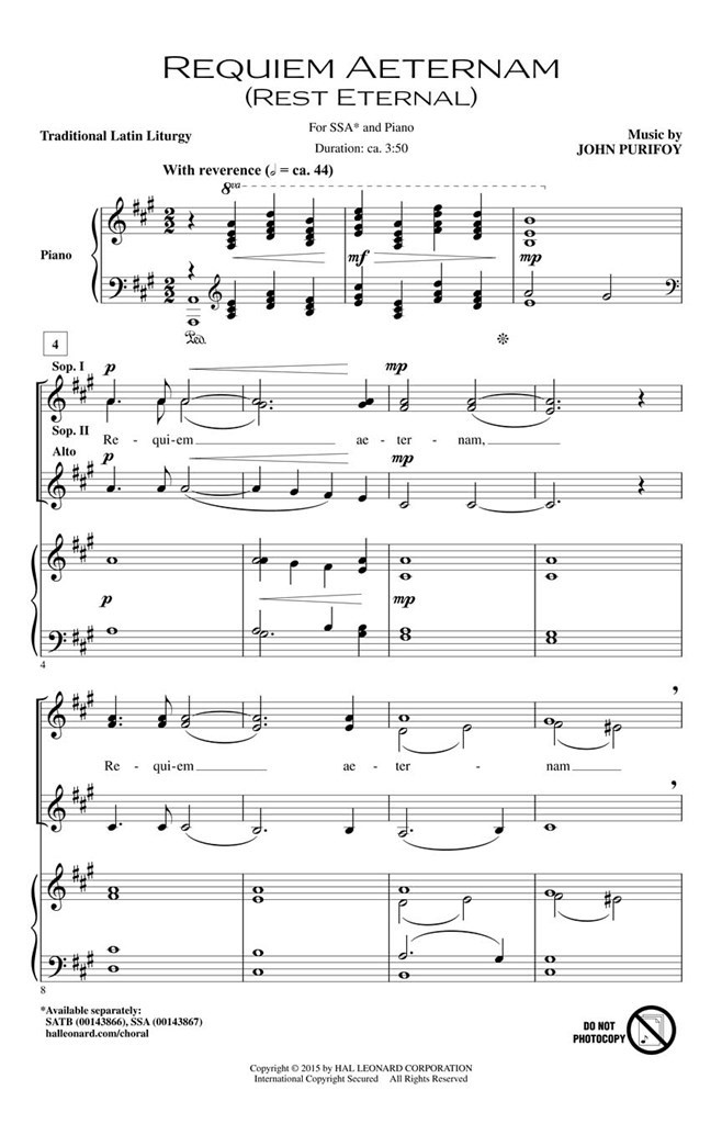 Requiem Aeternam (Rest Eternal)