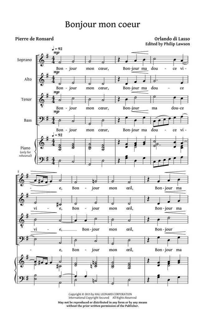 Five French Madrigals