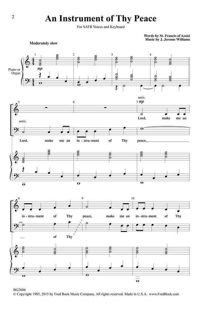 An Instrument of Thy Peace
