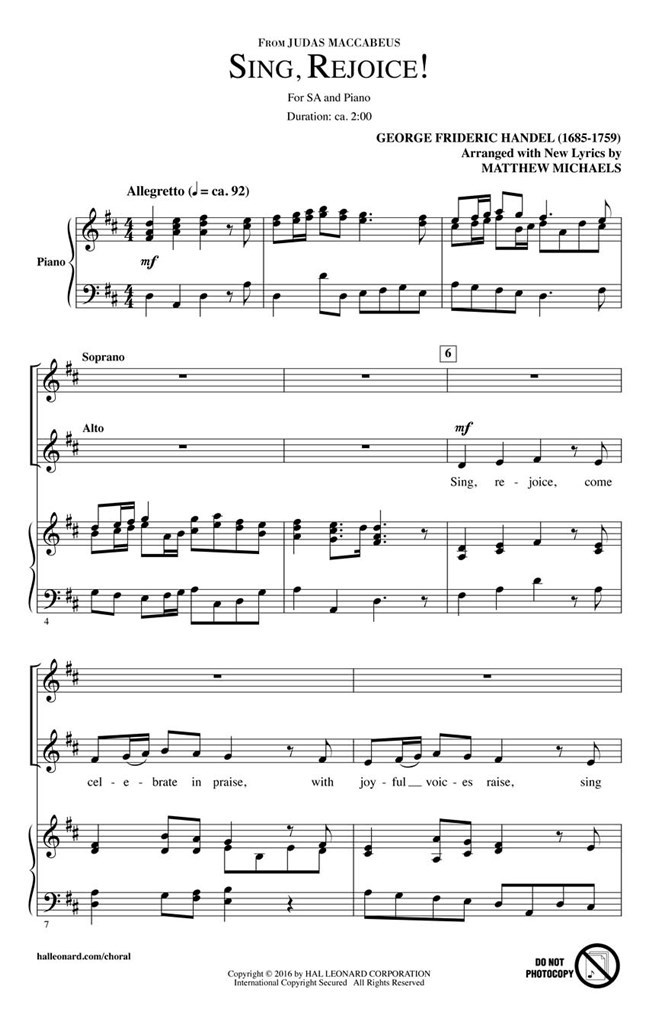 Sing, Rejoice!