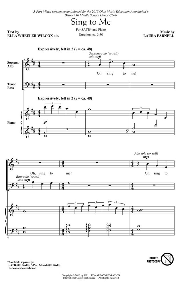 Sing to Me
