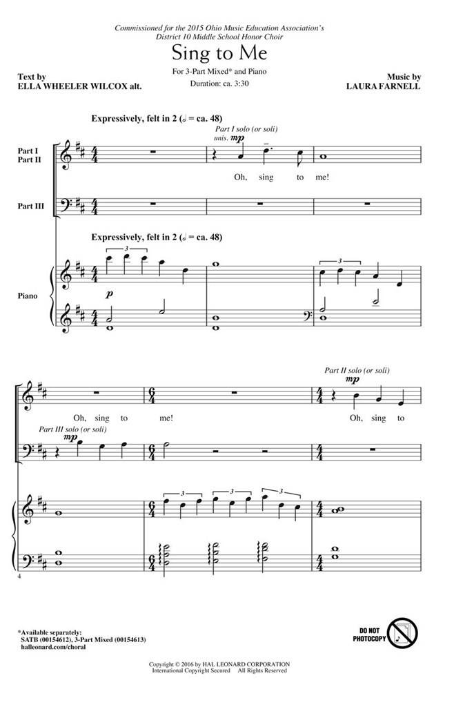 Sing to Me