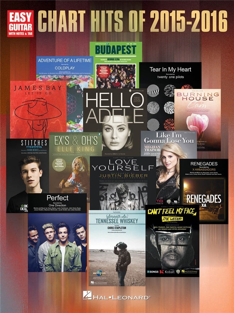 Chart Hits of 2015-2016 (Easy Guitar)