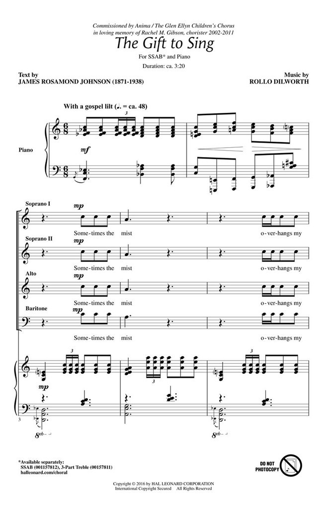 The Gift to Sing