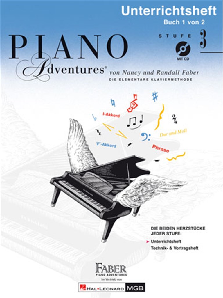 Piano Adventures: Unterrichtsheft 3 (mit CD)