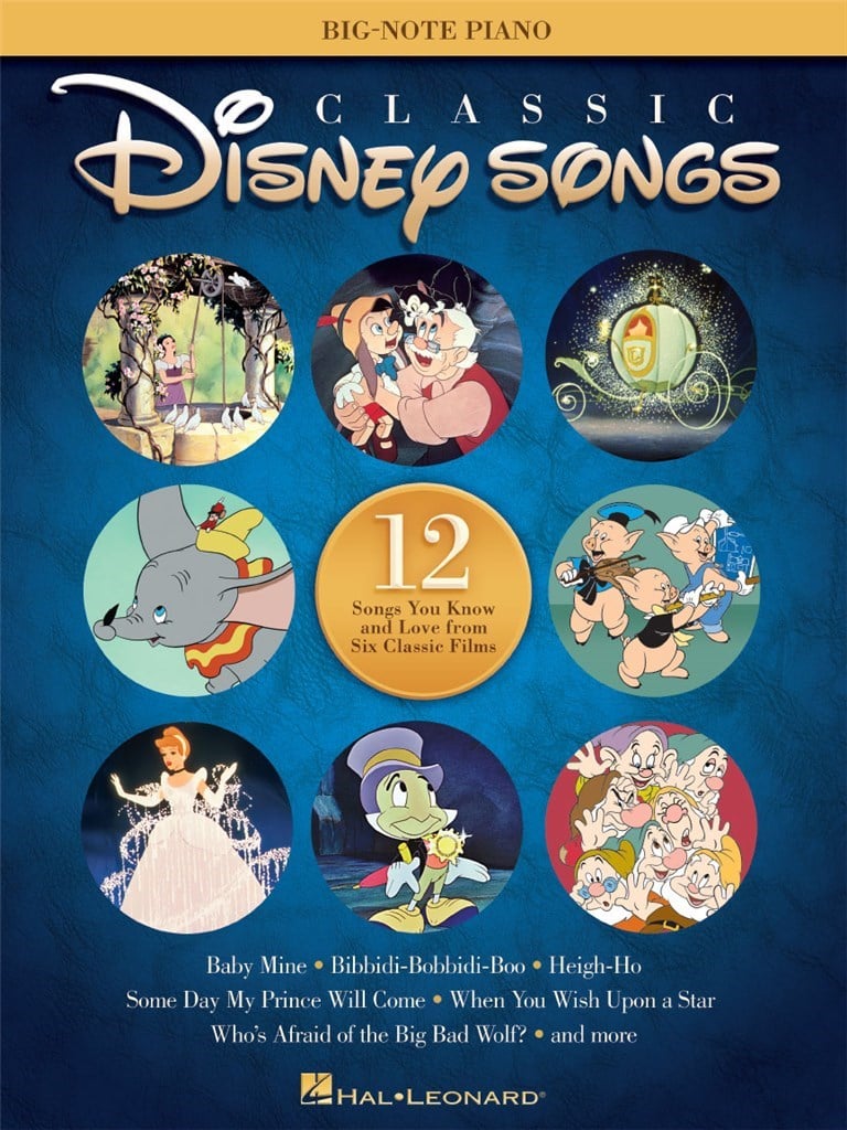 Classic Disney Songs - Big Note Piano Songbook