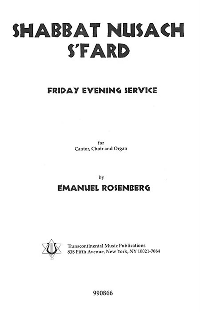 Shabbat Nusach S'Fard Collection
