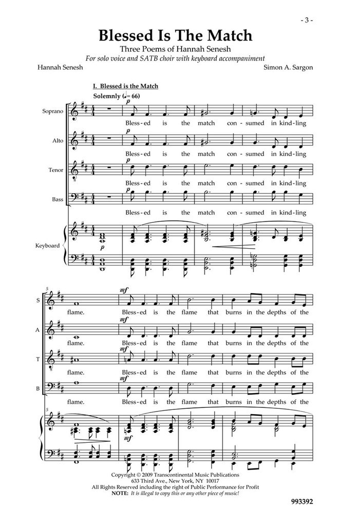 Three Choral Works from A Voice Called