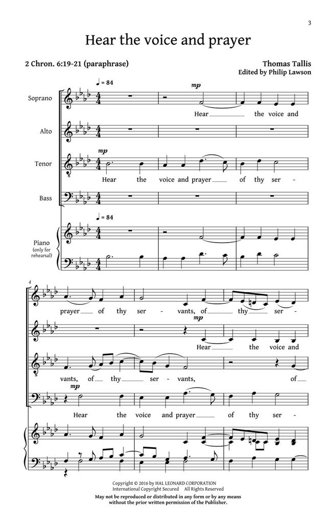 Prayers And Partsongs (collection)