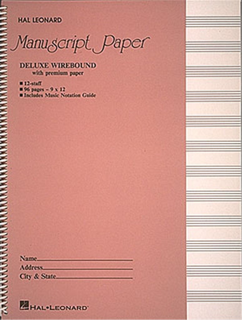Deluxe Wirebound Premium Manuscript Paper