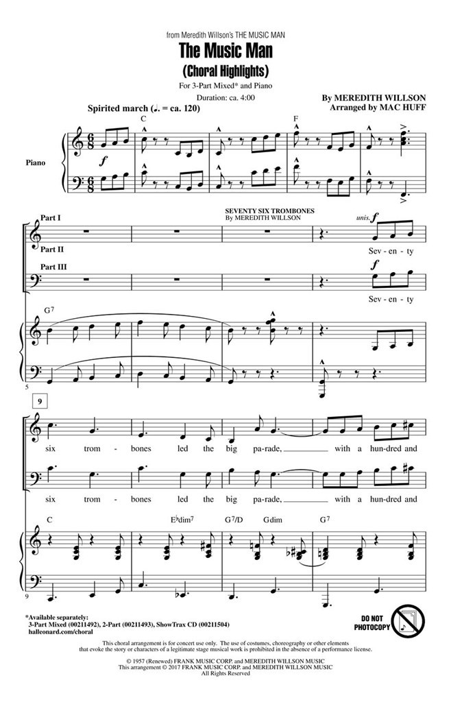 Music Man, The (Choral Highlights)