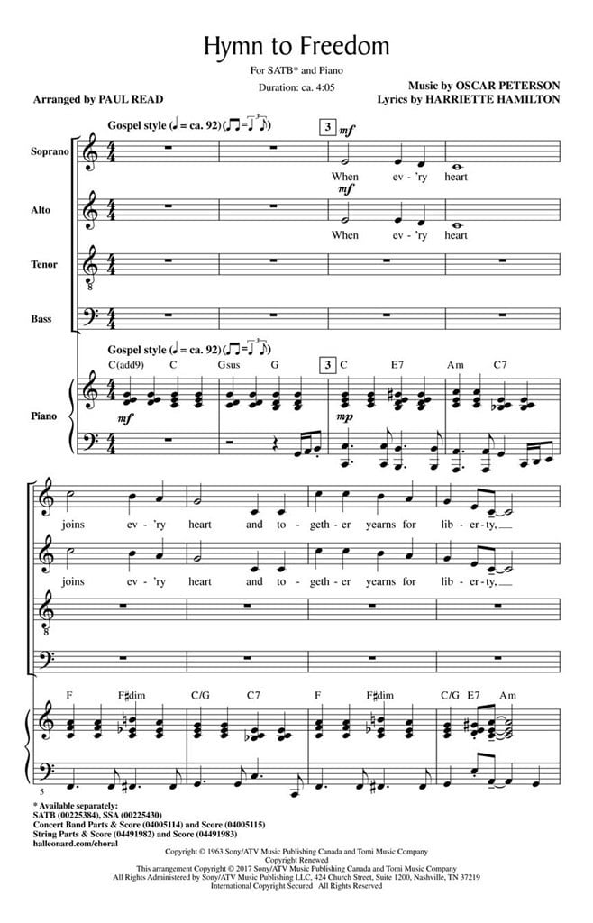 Hymn to Freedom