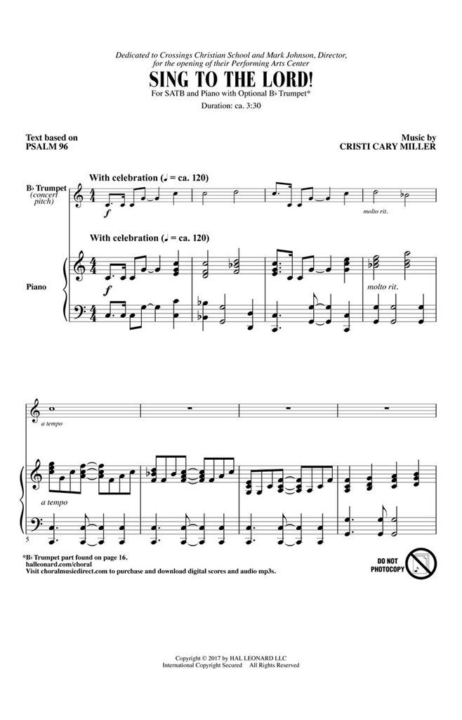 Sing to the Lord!