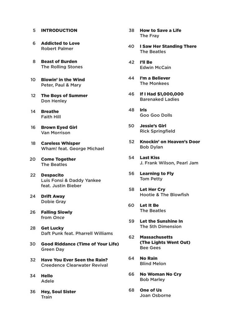 Four Chord Songs - Super Easy Songbook