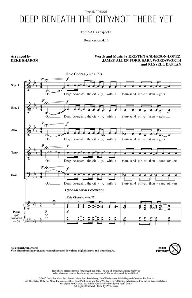 Deep Beneath the City/Not There Yet