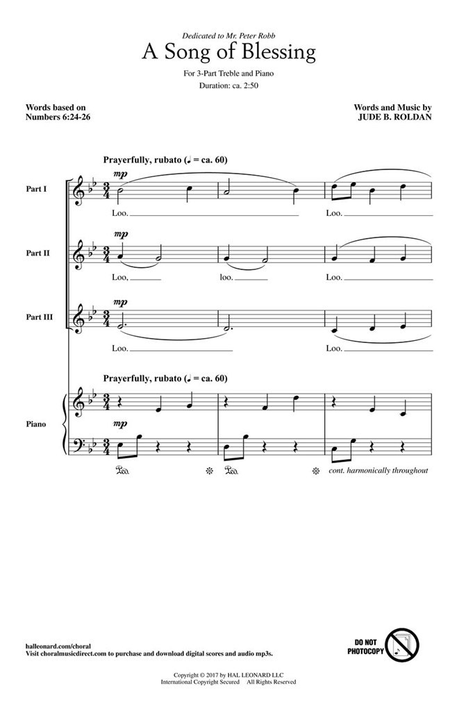 A Song of Blessing