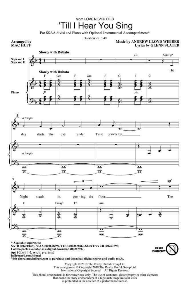 Til I Hear You Sing