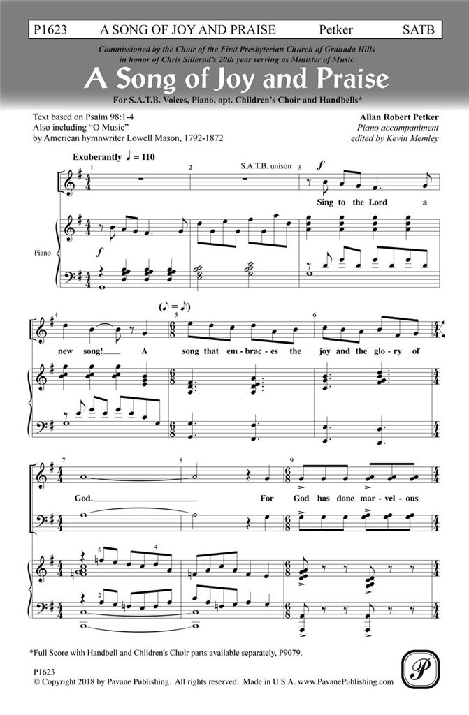 A Song of Joy and Praise