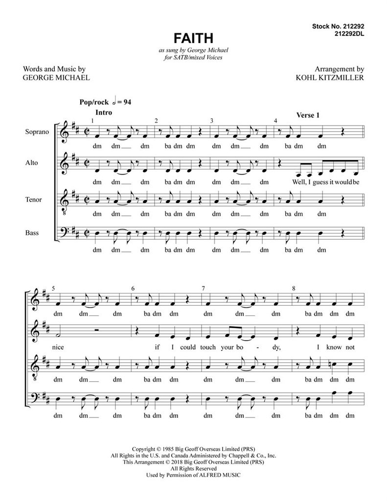 Faith (as Sung by George Michael)