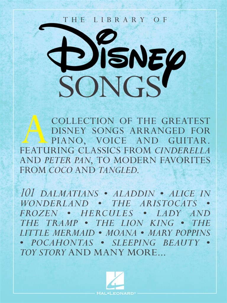 Library of Disney Songs
