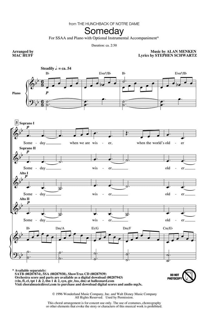 Someday (from The Hunchback of Notre Dame)